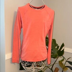 Smartwool Sunset Coral Heather 💯 % Merino Wool Top NWT! Retail $115